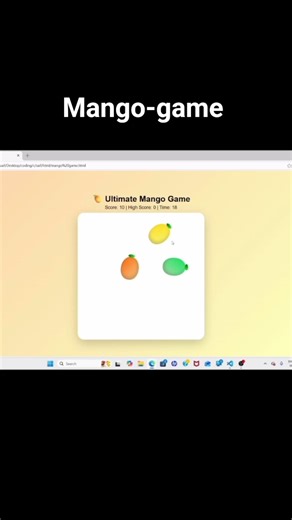 Animation game in HTML,CSS & javascript