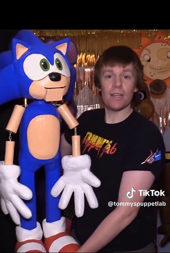 Let’s Make Sonic the Hedgehog Puppet! He’s black light responsive as Sonic.exe creepypasta! 3 feet 4 inches tall life size! #sonicthehedgehog #sonicexe #tommyspuppetlab #tutorial #crafts