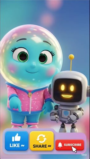 #Bubbly the #Bubble and #Beep the #Robot