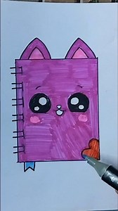 How to Draw a Cute Notebook For Kids #shorts #ytshorts #trending #drawing #viralvideo #notebook #art