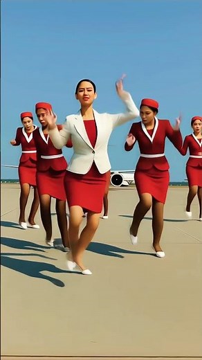 Laos Airline Blurred Dance challenge #blurred #flightattendant #cabincrew #dance #ai