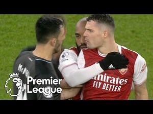 Granit Xhaka receives red card for violent conduct against Burnley | Premier League | NBC Sports