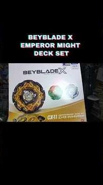 BEYBLADE X EMPEROR MIGHT DECK SET #beybladex #beyblade