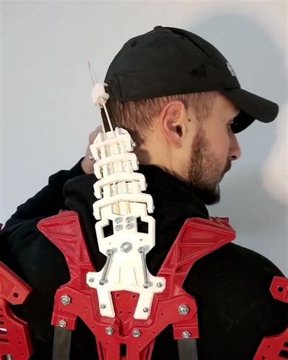This 3D printed exoskeleton has been perfectly engineered to allow for a full range of motion 🤯🩻 | UNILAD Tech