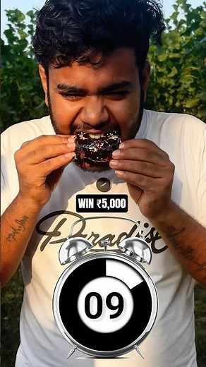 10 Second Donut Challenge 😱 Win ₹5,000 🤑 #food #challenge #challengevideo #foodchallenge #foodie