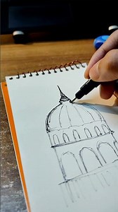 Artwork: The Dome | Quick Architectural Drawing ✏️🏛️#art #sketch #drawing