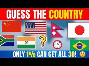 30 Flags Quiz Challenge 🌍 Guess the Country by Its Flag!
