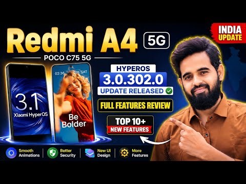 Redmi A4 5G & POCO C75 HyperOS 3.0.302.0 India Update Released, Full Features Review, 10+ New Featur