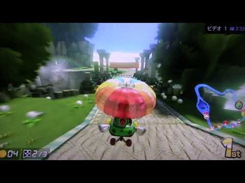 【Quiet Run】Mario Kart 8 – Yoshi in Mushroom Cup (100cc) | Thwomp Ruins