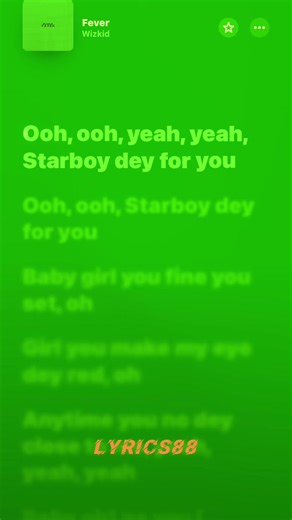 Wizkid (Fever) #fy #fyp #foryoupage #foryoupage❤️❤️ #lyricsmusic