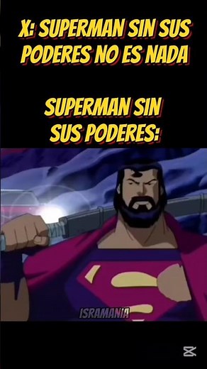 Superman con sus Poderes🤓/Sin sus Poderes😈 #superman #justiceleague #clarkkent #dc #comedy #shorts