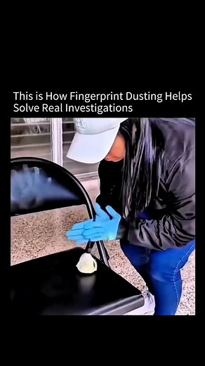 Upfacting on Instagram: "This process shows how forensic experts reveal hidden fingerprints during investigations. They use a fine brush and special powder that clings to the natural oils and sweat left by a person’s touch. The powder highlights the fingerprint patterns, which are then carefully photographed and lifted with adhesive tape for analysis. This precise method helps investigators identify individuals and link them to crime scenes accurately. . . . . . . . #facts #didyouknow #knowledge