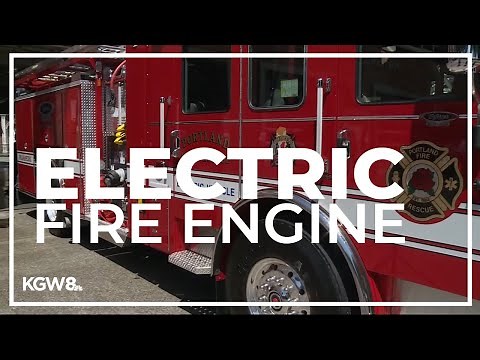 Portland Fire and Rescue debuts its first electric fire truck