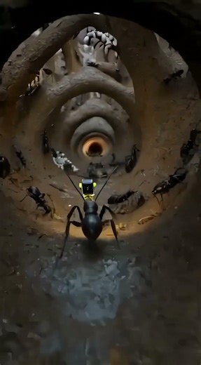 We Put a Camera on an Ant… What It Saw Underground Is Incredible