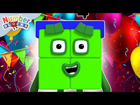Happy Birthday to you! | Learn to count to Four | @Numberblocks