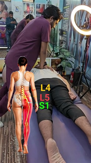 Sciatica Pain Chiropractic TreatmentInstant Back Pain& Leg Pain ReliefSciatica Adjustment#painrelief