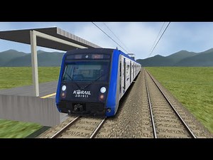 [OpenBVE] 경의중앙선 임진강행(운천역 미개통 OpenBVE 노선) , 문산역 - 임진강역, 동해선 알바차 381x11편성 주둥이 열차