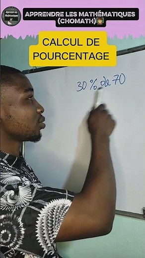 Calcul de pourcentage #maths #education