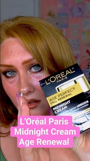 L'Oréal Midnight Cream Age Renewal #lorealparis #nightskincareroutine #giftedbylorealparis