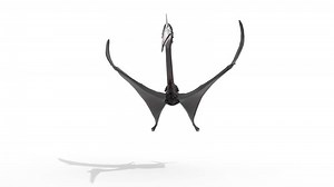 quetzalcoatlus dinosaur flying 3d animation