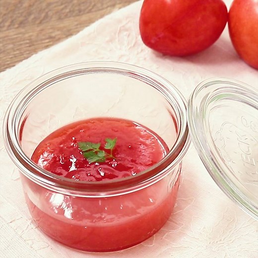 甘酸っぱい 鮮やかピンクのすももジャム 作り方・レシピ | クラシル