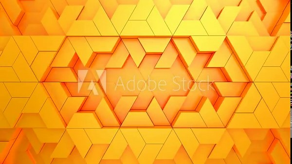Geometric Shapes Form a Wave. Abstract motion, two color, 3d rendering, 4k resolution