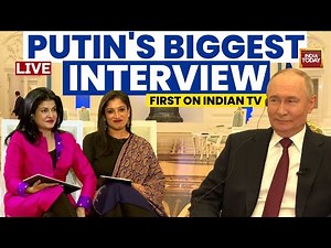 Vladimir Putin Exclusive Full Interview LIVE | Putin's First-Ever Interview On India TV | Putin