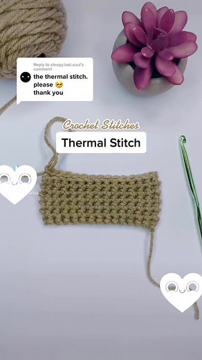 12K views · 399 reactions | How to Crochet the Thermal Stitch! | Sofia Bailey | Facebook
