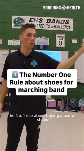 👟If your shoes hurt… your marching will hurt. Supportive shoes aren’t optional — they’re a requirement for serious performers. 👟🔥 Marching band rehearsals can stack up 10,000 steps, sharp direction changes, hours of standing, and constant impact through your feet, ankles, knees, and hips. If your shoes aren’t supportive, here’s what happens fast: ✔ Arch pain ✔ Shin splints ✔ Knee irritation ✔ Achilles tightness ✔ Hip low back stress ✔ Fatigue way earlier in the block Your feet are your founda