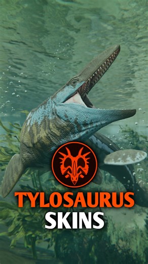 Tylosaurus came into the game in style with its full set of unique skins, including the camouflaged Gulfweed and flashy Flameback. What’s been your favorite skin to show off? #pathoftitans #dinosaurs #dinosaurgame #game #gaming #tylosaurus #mosasaur #dinorelease #newdino | Path of Titans
