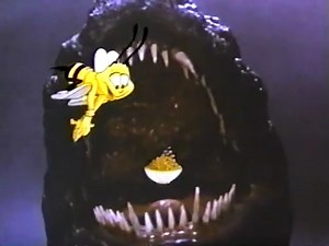 In honor of Godzilla winning his first Oscar, here's another of his finest performances -- a Honey Nut Cheerios commercial from 1990! | Dinosaur Dracula