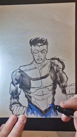 Dʀᴀᴡɪɴɢ Iɴᴠɪɴᴄɪʙʟᴇ | #invincible #drawing #tutorial #season4 #trending