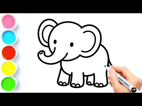 Elephant Drawing | Drawing Elephant | How to Draw an Elephant | Draw Smart