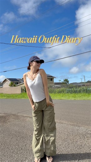 ハワイで暮らすHonoのリアルコーデ🐓 #hawaii #outfit #ootd #ハワイ #ハワイコーデ #shorts