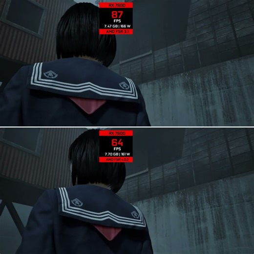 Silent Hill f | FSR 3 vs FSR 4 | RX 7600 Performance Test