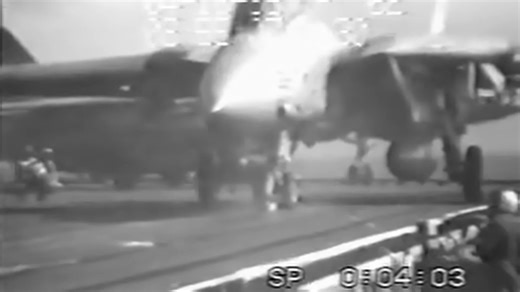On April 18, 1995, a VF-21 F-14 Tomcat was blown off the USS Independence flight deck by jet blast from another Tomcat set to launch. The JBD was behind Cat 4 but unusable for afterburning F-14s since that catapult wasn't water-cooled—OK for A-6s, A-7s or E-2s though. 👀