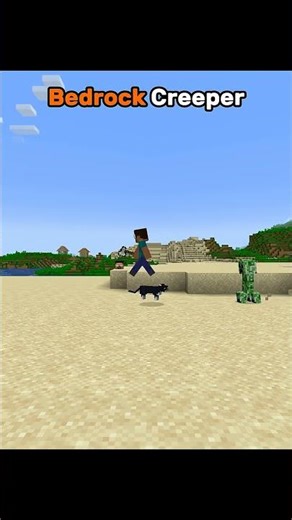 java vs bedrock creeper in Minecraft #minecraftsurvivalseriesepisode1 #minecraft