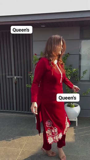 13K views · 101 reactions | Pre order Super Pretty Embroidered Shawl Suits -- Colours- Red and Green Sizes- M L Xl Xxl | Queens Collection BD | Facebook