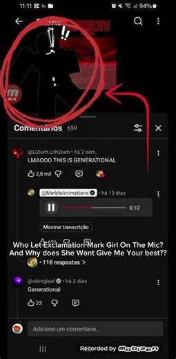 Who Let Exclamation Mark Girl On The Mic?? (Credits to ‪@MerbleAnimations‬) #roblox #renegades