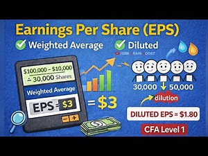 Earnings Per Share (EPS) Explained | Basic EPS, Weighted Average & Diluted EPS | CFA Level 1 FSA