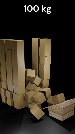 60 Cube Vs 1000 kg In rigid Body #3dcg