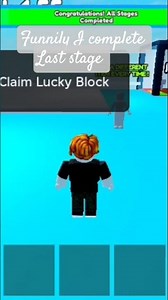 Funnily I 💯complete all stage #roblox #easyobby