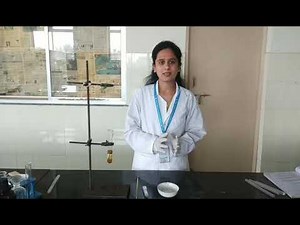 Determination of melting point by capillary tube method.