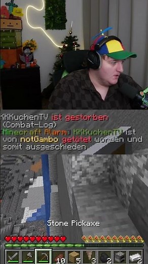 KUCHENTV FIRST DEATH IN MINECRAFT ALERT IIHHH