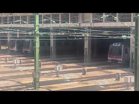 荃灣綫 Q-train A601/A602，M-train A241/A238，A259/A290 停泊在荃灣車廠