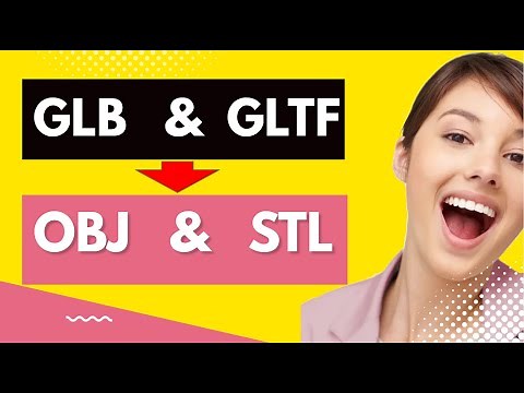 How to convert GLB/GLTF to OBJ/STL