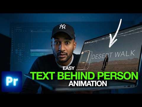 Text Behind Person + Animated Font Effect in Premiere Pro (No Plugins)