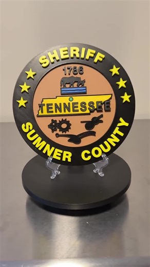 Sumner County Sheriff 3D Plaque - Tennessee First Responder Wall Art - Etsy