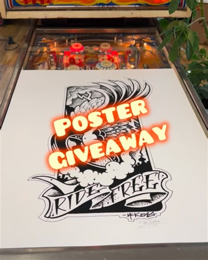 6.6K views · 589 reactions | ⚡️Poster Giveaway⚡️ To show my appreciation… 1. Follow this page 2. Comment and tag one person 3. Share this post 20” x 26” can be trimmed or matted to 18” x 24 Signed and notarized by Me… Drawing Sunday night…Worldwide shipping #friday #goodvibes #daily #art #mckeagart #instagood #fashion #magazines #ride | Darren McKeag | Facebook