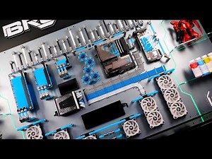 「BRO」4K BRO Custom $22K Water Cooled Wall PC BUILD | Does anyone want it? BRO 定制水冷墙#ekwb #bitspower